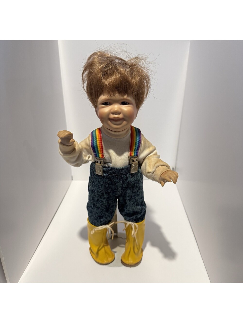 Vintage 1992 Ashton-Drake "Fire's Out" Bobby Porcelain Doll